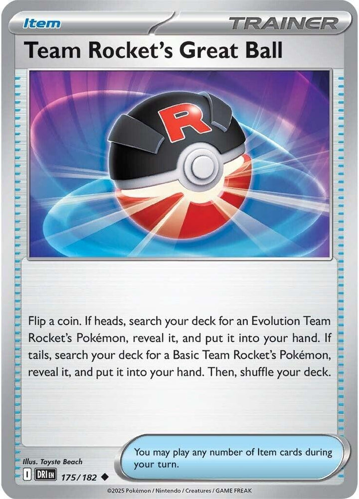 Team Rocket's Great Ball 175/182 SV: Destined Rivals