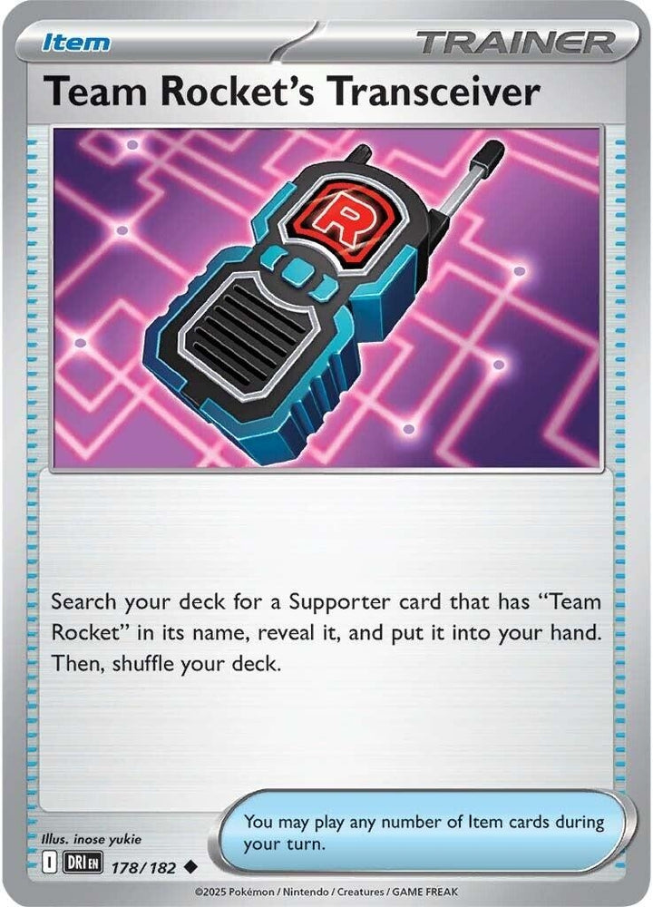 Team Rocket's Transceiver 178/182 SV: Destined Rivals