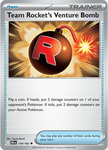 Team Rocket's Venture Bomb 179/182 SV: Destined Rivals