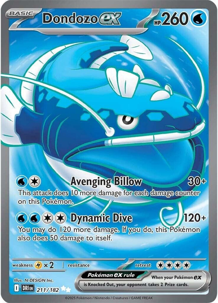 Dondozo ex 211/182 SV: Destined Rivals