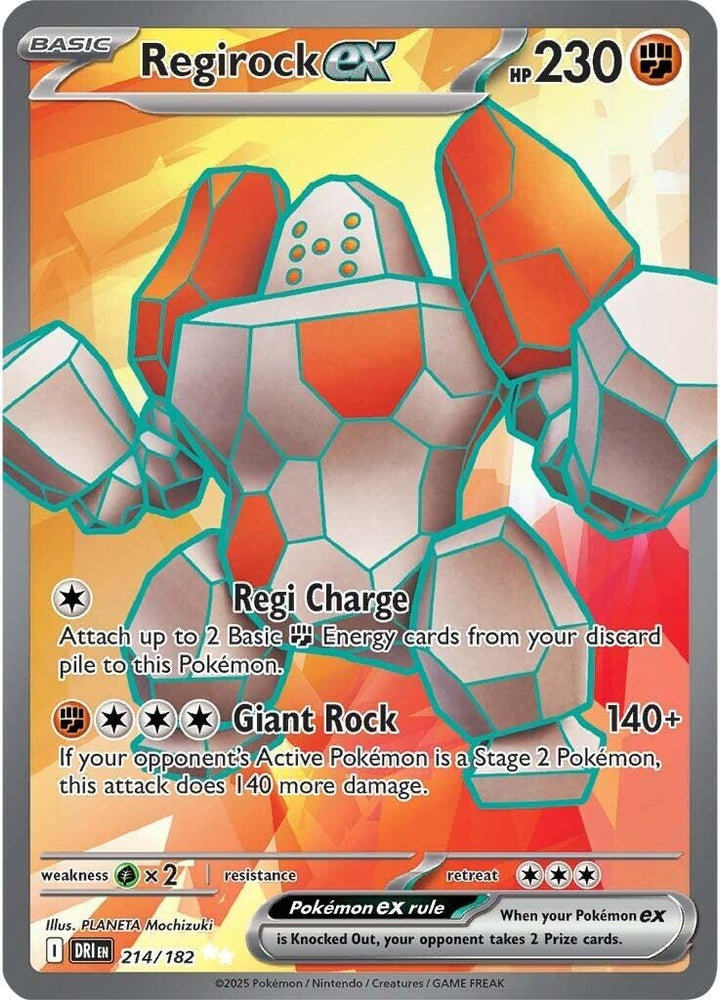 Regirock ex 214/182 SV: Destined Rivals