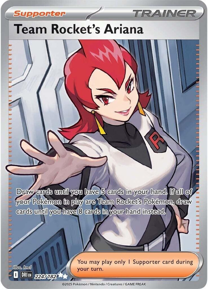 Team Rocket's Ariana (224/182) (SV10: Destined Rivals)