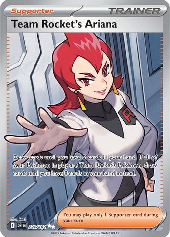 Team Rocket's Ariana (224/182) (SV10: Destined Rivals)