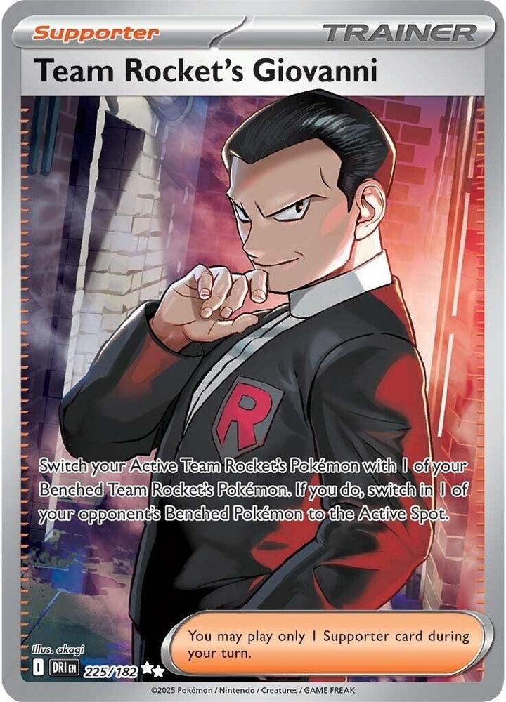 Team Rocket's Giovanni (225/182) (SV10: Destined Rivals)
