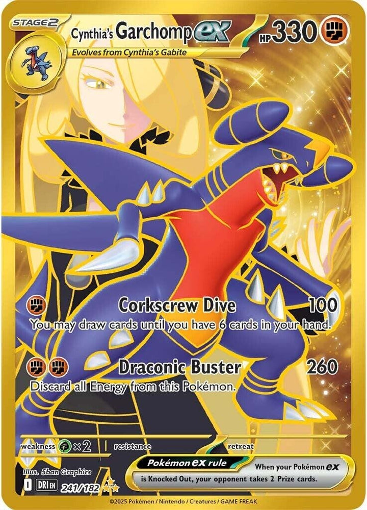 Cynthia's Garchomp ex 241/182 SV: Destined Rivals