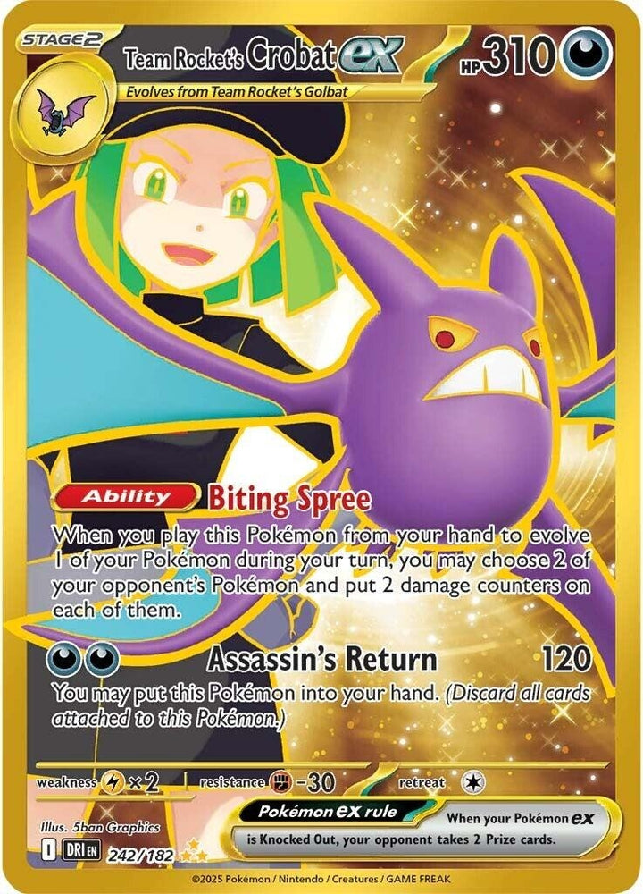 Team Rocket's Crobat ex 242/182 SV: Destined Rivals