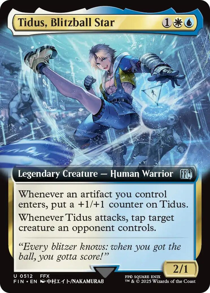 Image for Tidus, Blitzball Star (Extended Art) (512) (FINAL FANTASY) - Magic: The Gathering