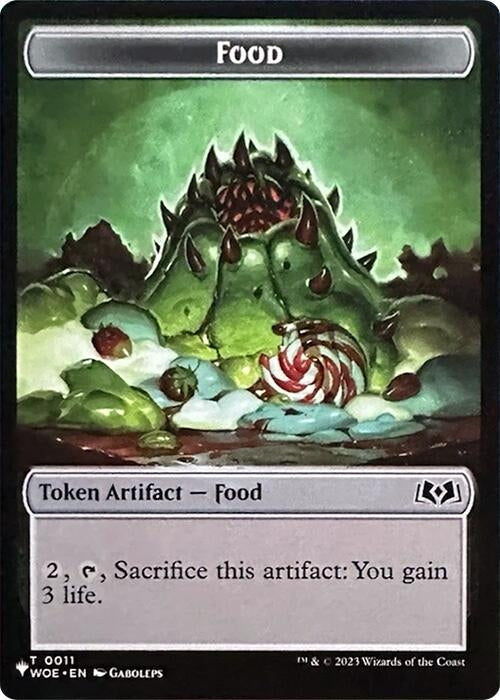 Image for Food // Plant Double-Sided Token (11 // 8) (The List Reprints) - Magic: The Gathering