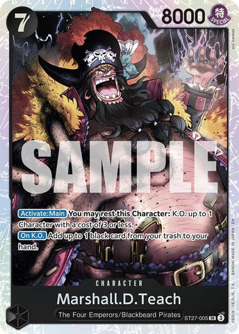Image for Marshall.D.Teach (ST27-005) (ST27-005) - One Piece Card Game