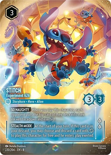 Image for Stitch - Experiment 626 (Enchanted) (220/204) - Disney Lorcana