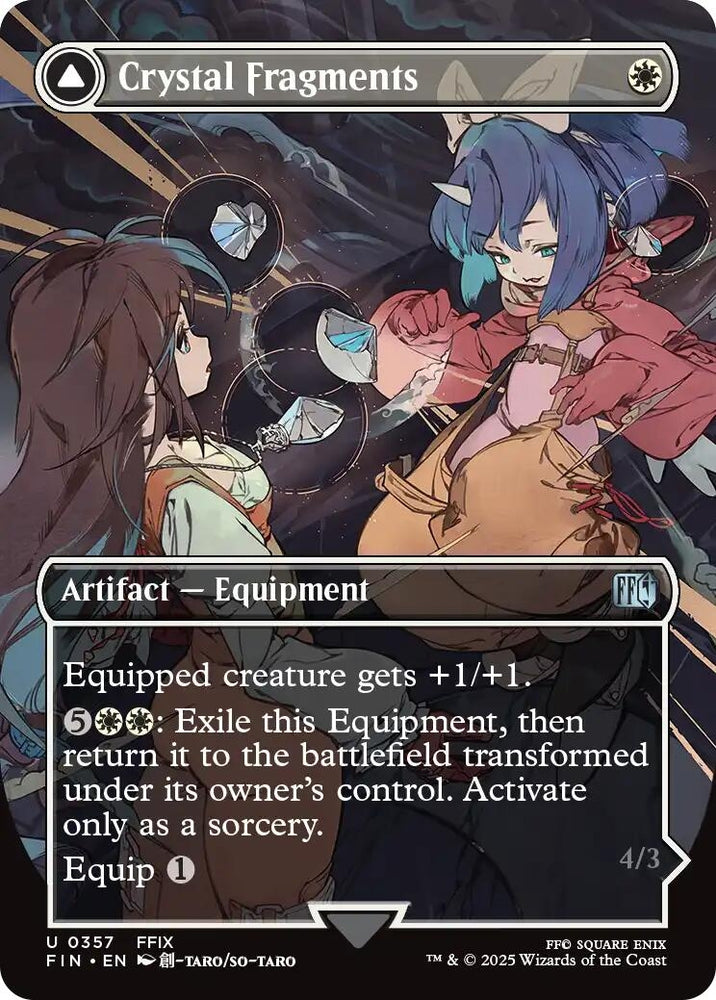 Image for Crystal Fragments (Borderless) (357) (FINAL FANTASY) - Magic: The Gathering