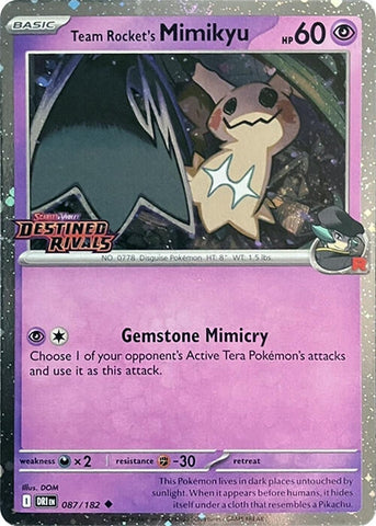 Image for Team Rocket's Mimikyu (Prerelease) (087/182) - Pokemon