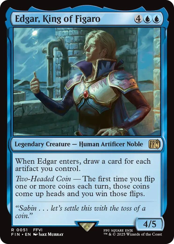 Image for Edgar, King of Figaro (51) (FINAL FANTASY) - Magic: The Gathering