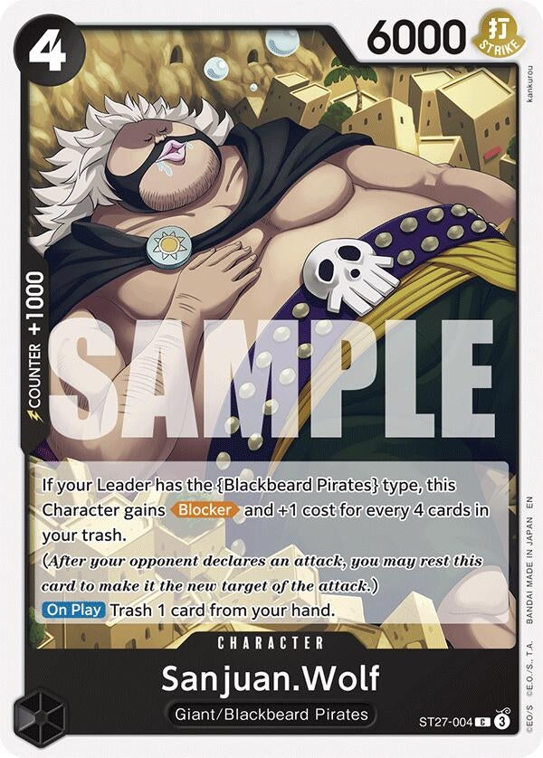 Image for Sanjuan.Wolf (ST27-004) - One Piece Card Game