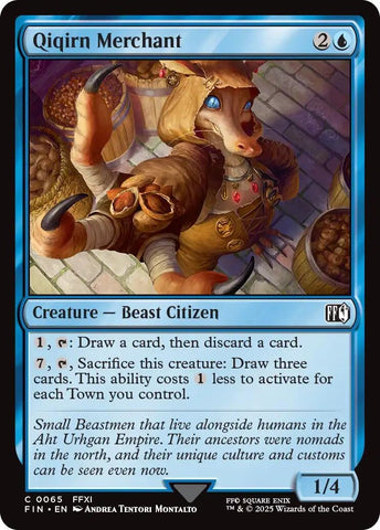 Image for Qiqirn Merchant (65) (FINAL FANTASY) - Magic: The Gathering