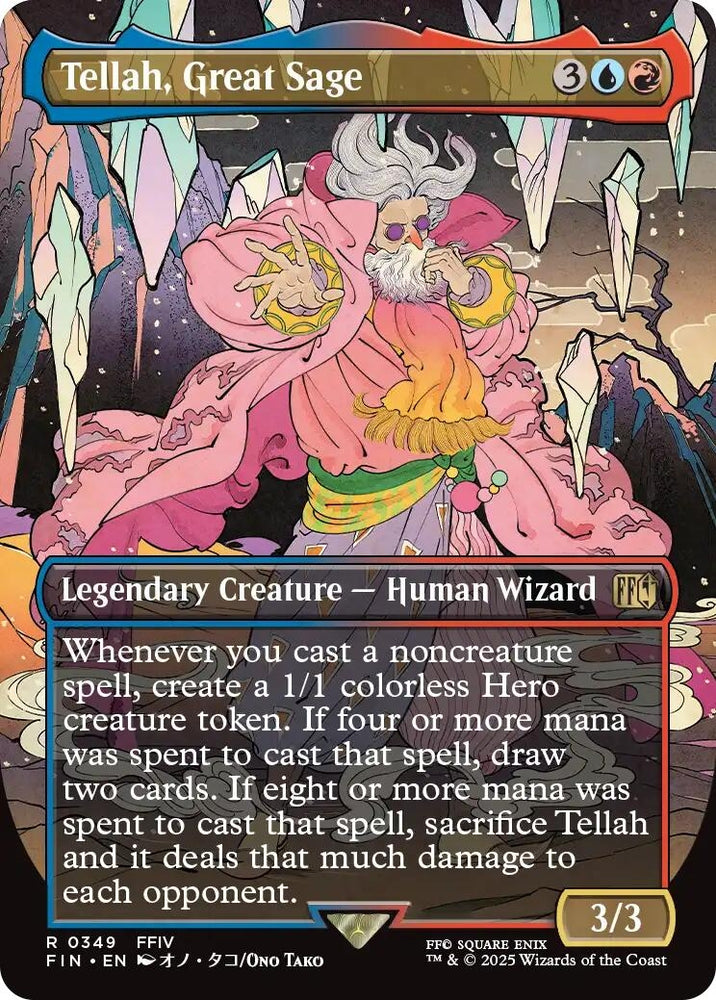Image for Tellah, Great Sage (Borderless) (349) (FINAL FANTASY) - Magic: The Gathering