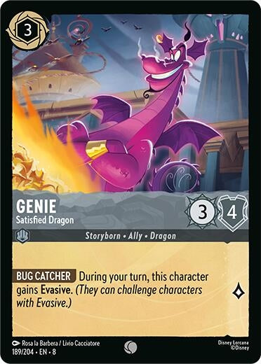 Image for Genie - Satisfied Dragon (189/204) [Reign of Jafar] - Disney Lorcana