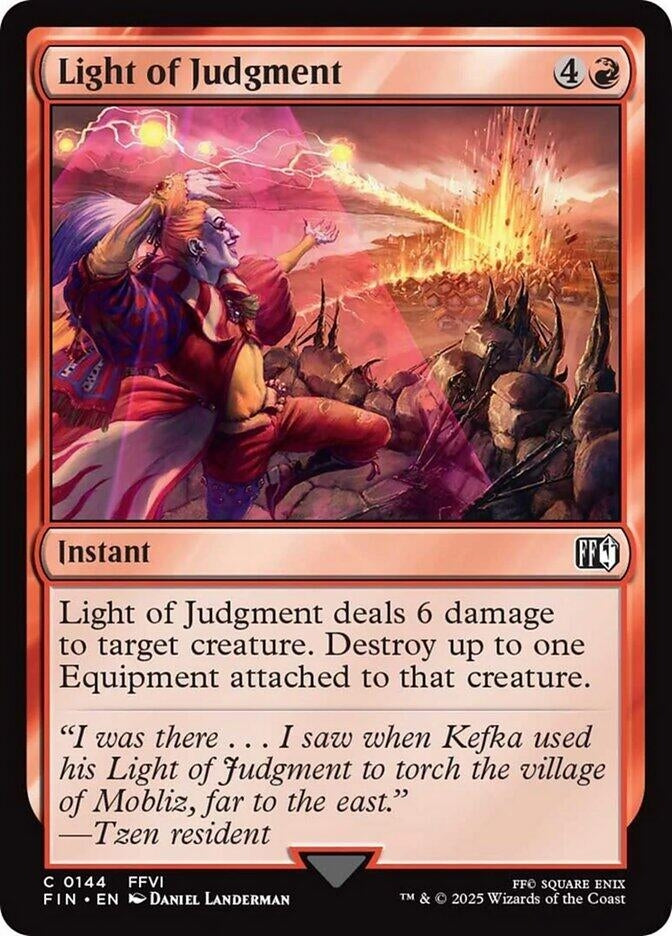 Image for Light of Judgment (144) (FINAL FANTASY) - Magic: The Gathering