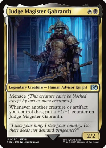 Image for Judge Magister Gabranth (230) (FINAL FANTASY) - Magic: The Gathering