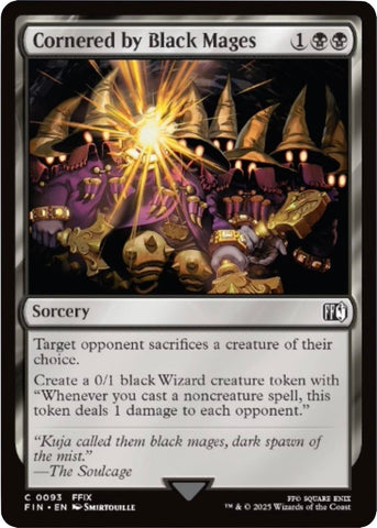 Image for Cornered by Black Mages (93) (FINAL FANTASY) - Magic: The Gathering
