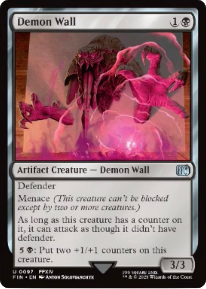 Image for Demon Wall (97) (FINAL FANTASY) - Magic: The Gathering