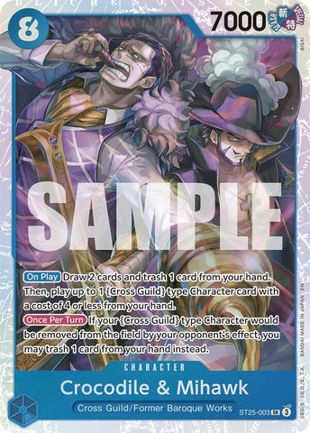 Image for Crocodile & Mihawk (ST25-003) - One Piece Card Game