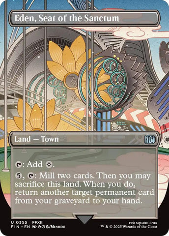 Image for Eden, Seat of the Sanctum (Borderless) (355) (FINAL FANTASY) - Magic: The Gathering