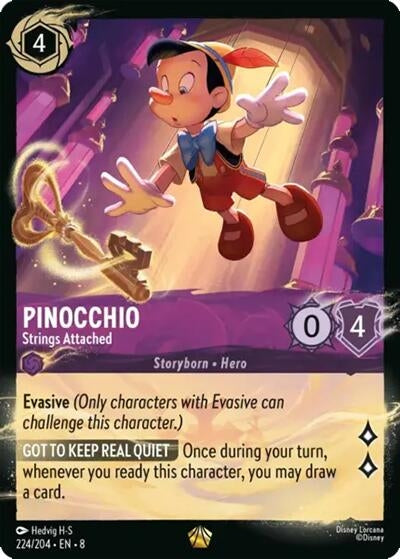 Image for Pinocchio - Strings Attached (224/204) (224/204) - Disney Lorcana