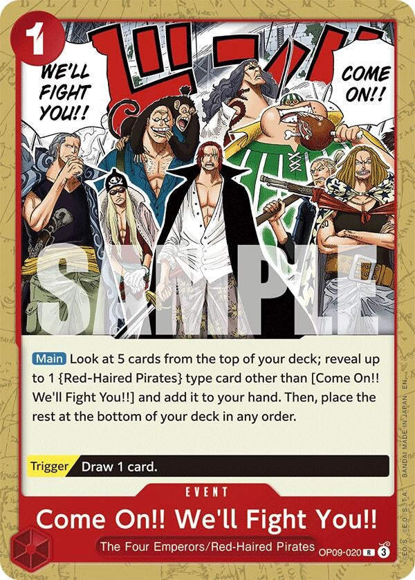 Image for Come On!! We'll Fight You!! (Reprint) (OP09-020) - One Piece Card Game