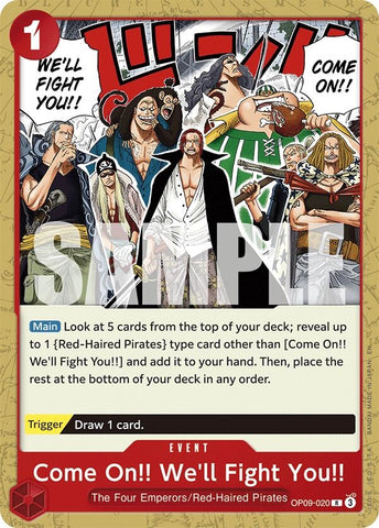 Image for Come On!! We'll Fight You!! (Reprint) (OP09-020) - One Piece Card Game