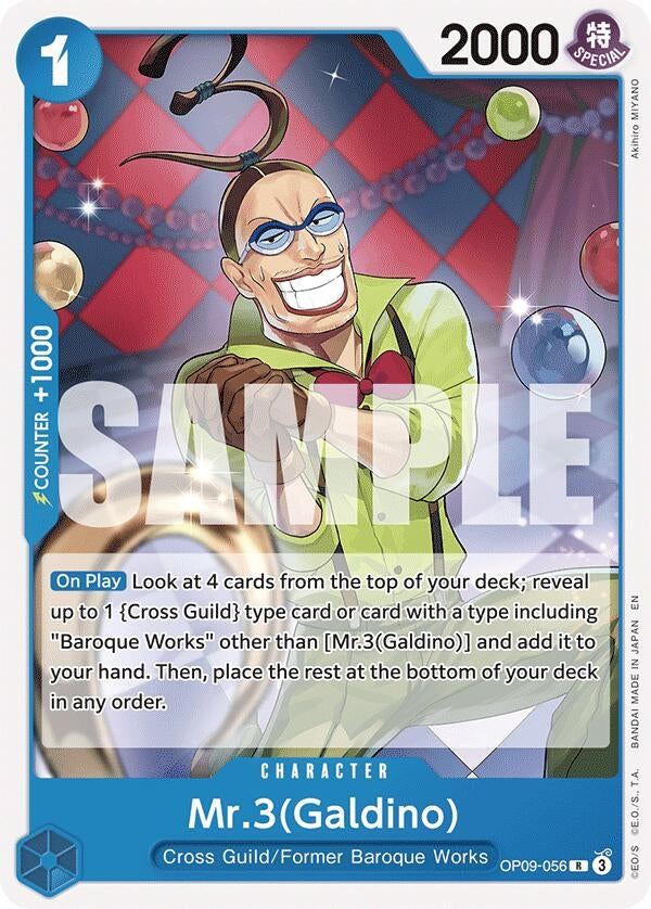 Image for Mr.3(Galdino) (Reprint) (OP09-056) - One Piece Card Game