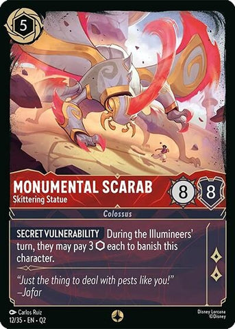 Image for Monumental Scarab - Skittering Statue (12/35) [Illumineer's Quest: Palace Heist] - Disney Lorcana