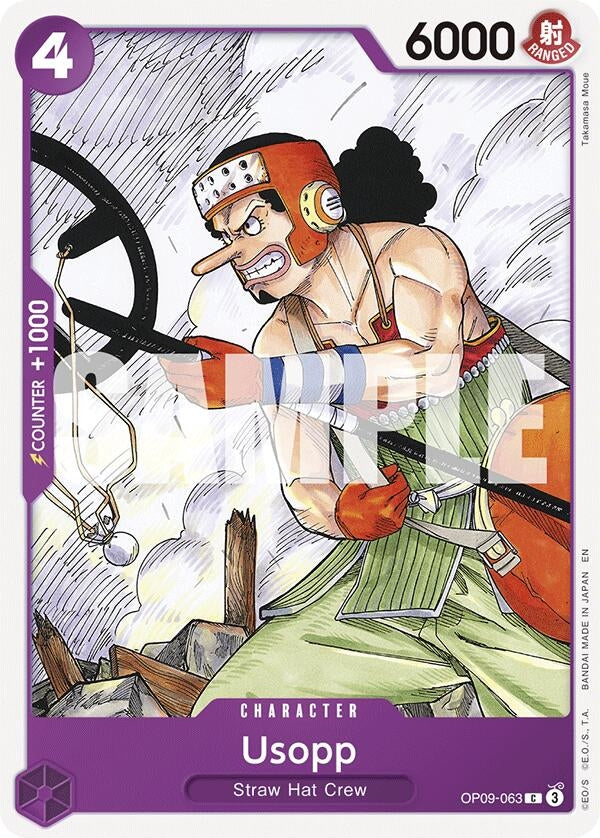 Image for Usopp (Reprint) (OP09-063) - One Piece Card Game