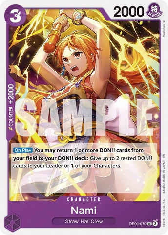 Image for Nami (Reprint) (OP09-070) - One Piece Card Game