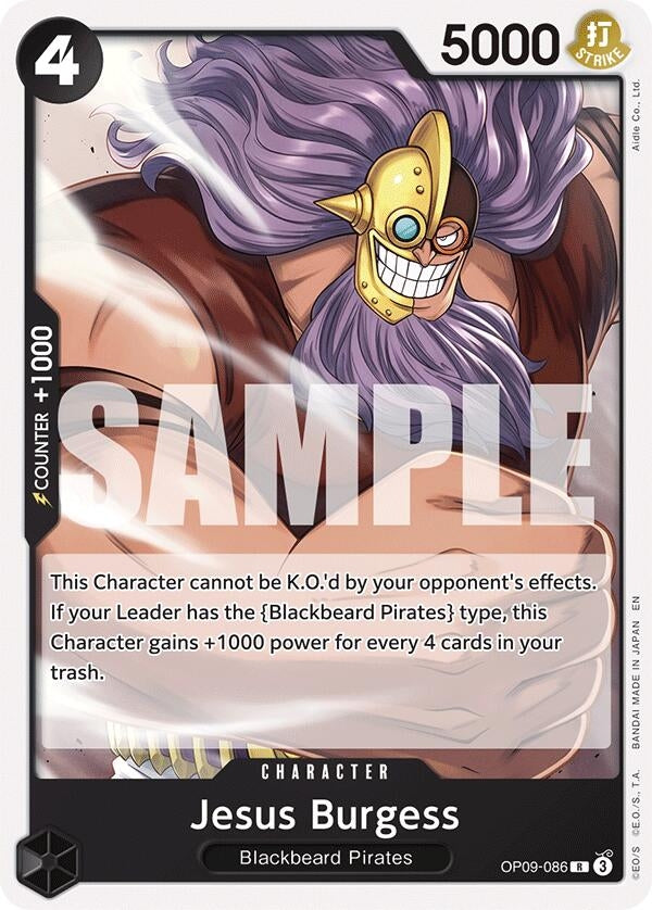 Image for Jesus Burgess (Reprint) (OP09-086) - One Piece Card Game
