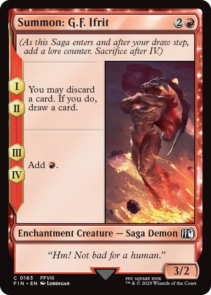 Image for Summon: G.F. Ifrit (163) (FINAL FANTASY) - Magic: The Gathering