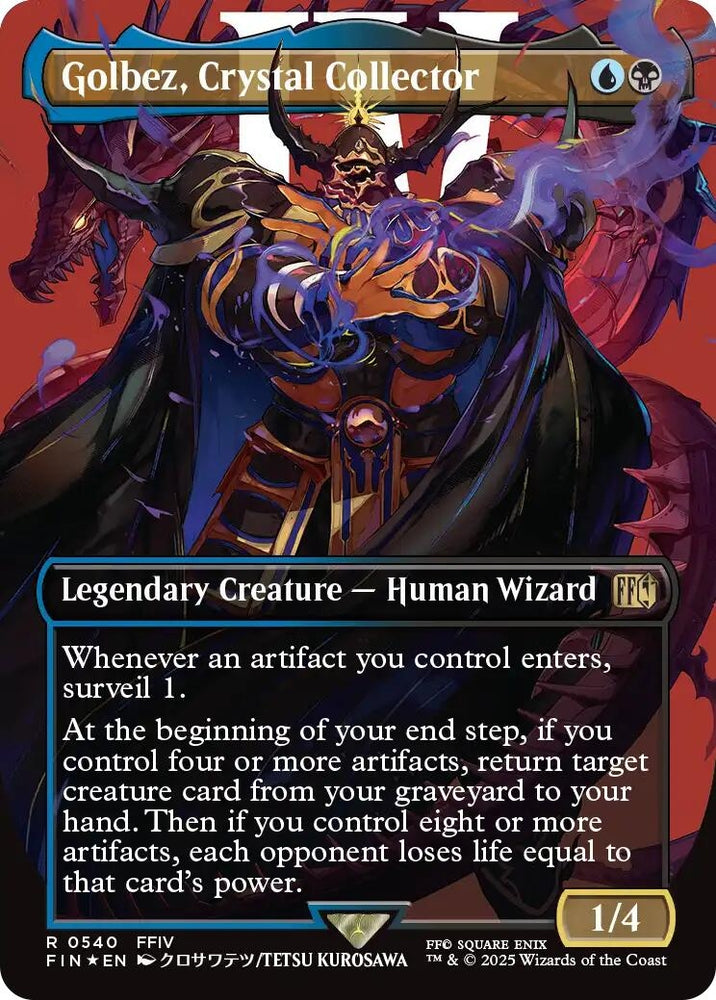 Image for Golbez, Crystal Collector (Borderless) (Surge Foil) (540) (FINAL FANTASY) - Magic: The Gathering