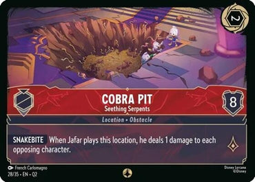 Image for Cobra Pit - Seething Serpents (28/35) [Illumineer's Quest: Palace Heist] - Disney Lorcana