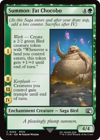 Image for Summon: Fat Chocobo (202) (FINAL FANTASY) - Magic: The Gathering