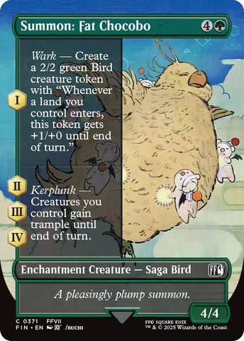 Image for Summon: Fat Chocobo (Borderless) (371) (FINAL FANTASY) - Magic: The Gathering