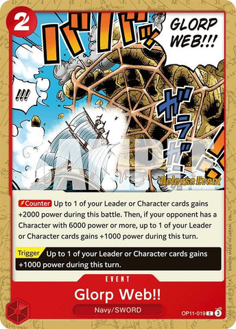 Image for Glorp Web!! (OP11-019) - One Piece Card Game