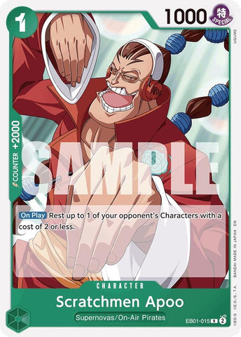 Image for Scratchmen Apoo (Reprint) (EB01-015) - One Piece Card Game