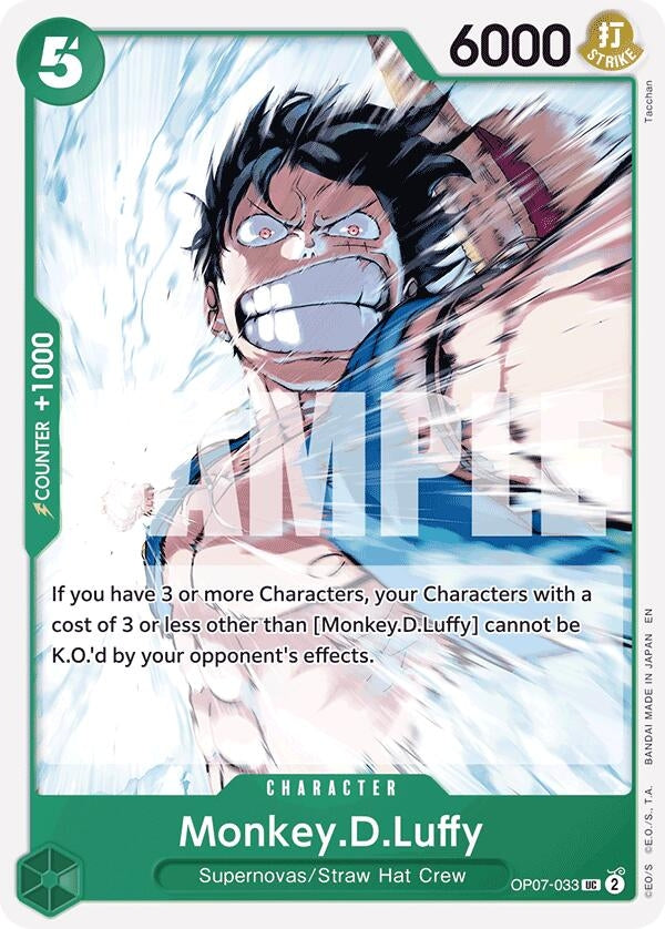 Image for Monkey.D.Luffy (Reprint) (OP07-033) - One Piece Card Game
