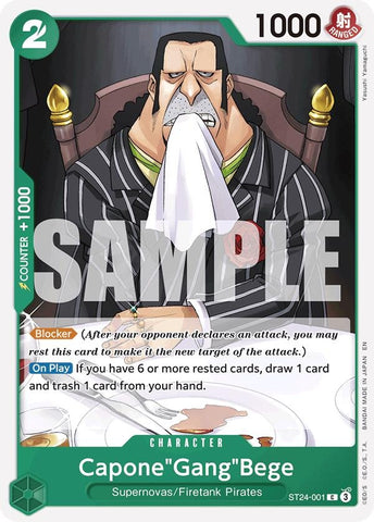 Image for Capone"Gang"Bege (ST24-001) - One Piece Card Game