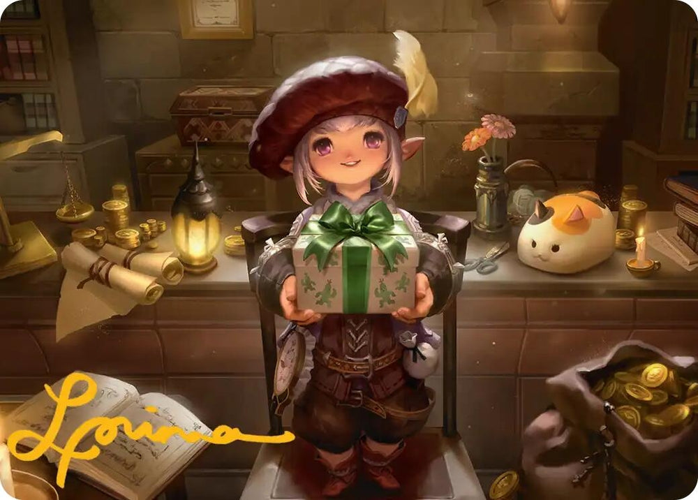 Image for Tataru Taru Art Card (Gold-Stamped Signature) (25) (Art Series: FINAL FANTASY) - Magic: The Gathering
