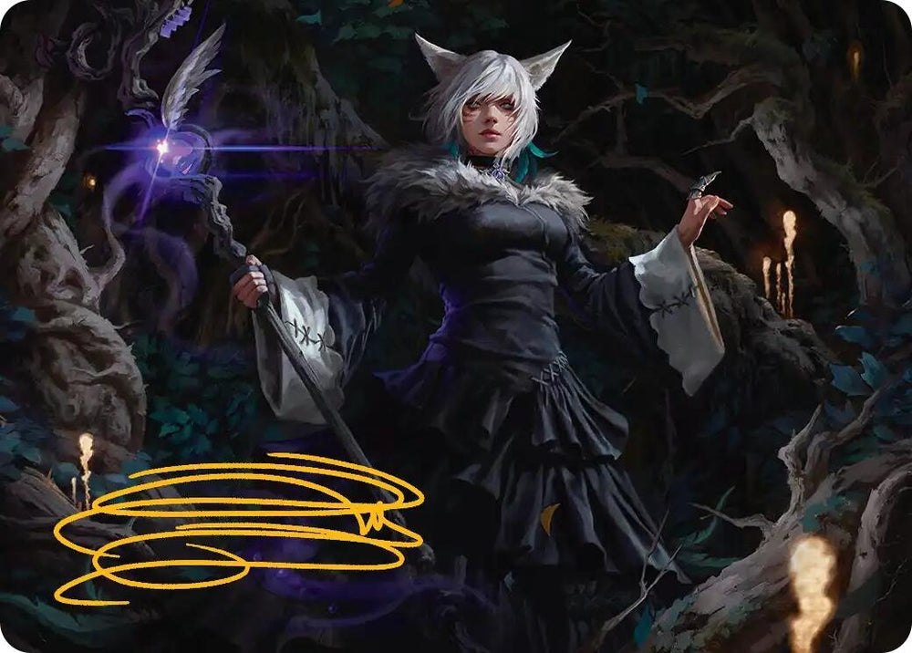 Image for Y'shtola, Night's Blessed Art Card (21) (Gold-Stamped Signature) (21) (Art Series: FINAL FANTASY) - Magic: The Gathering
