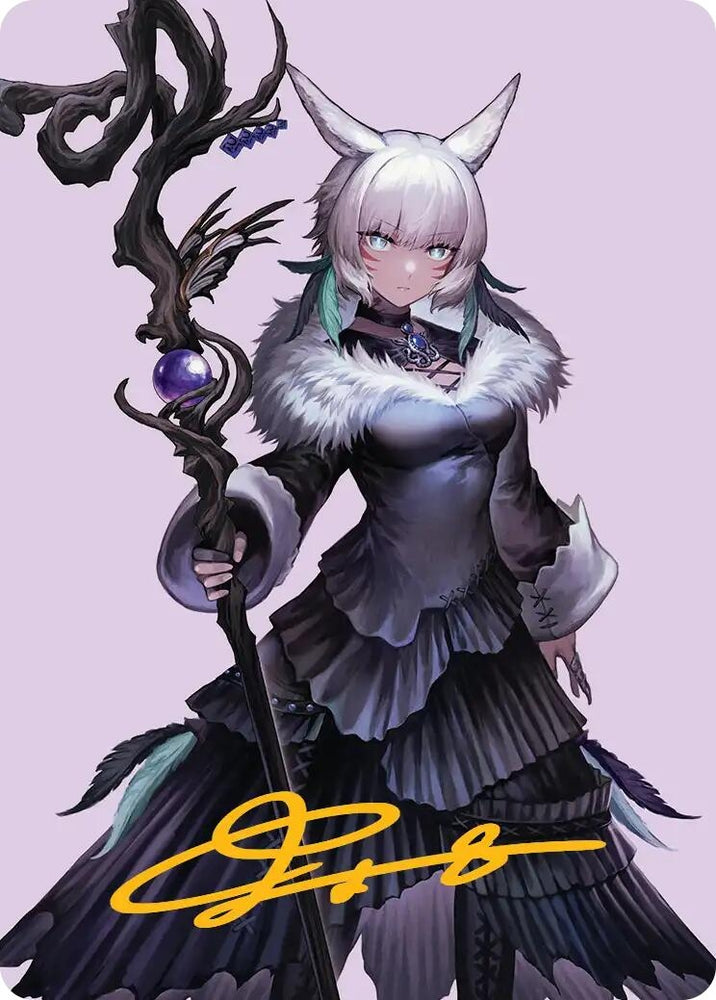 Image for Y'shtola, Night's Blessed Art Card (53) (Gold-Stamped Signature) (53) (Art Series: FINAL FANTASY) - Magic: The Gathering