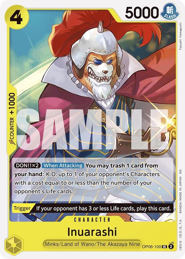 Image for Inuarashi (Reprint) (OP06-100) - One Piece Card Game