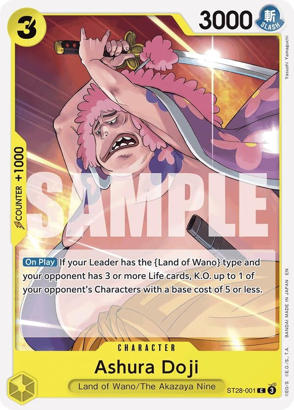 Image for Ashura Doji (ST28-001) - One Piece Card Game
