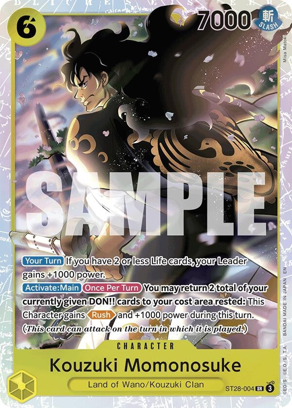 Image for Kouzuki Momonosuke (ST28-004) - One Piece Card Game